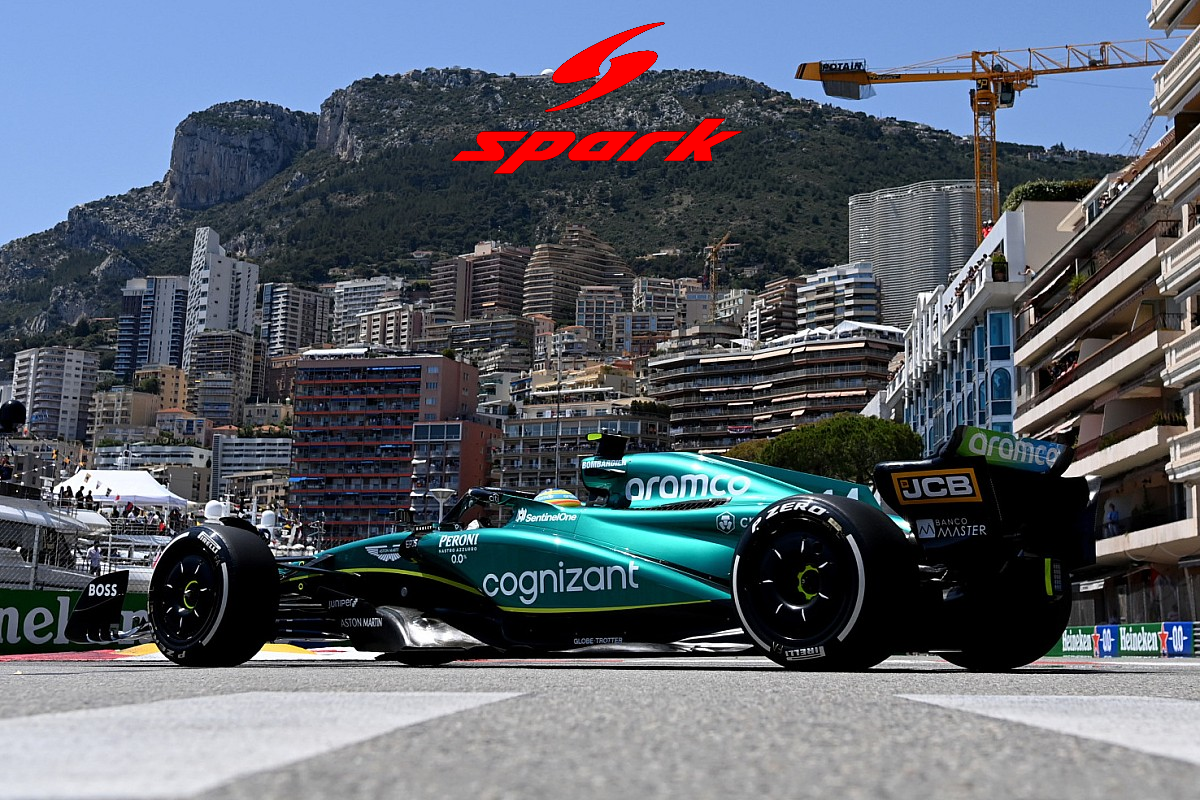 Preventa Spark 1/18 Aston Martin AMR23 2nd Monaco Gp 2023 F. Alonso