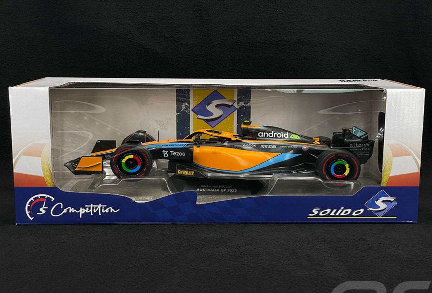Solido 1/18 McLaren MCL36 Daniel Ricciardo Australian GP F1 2022