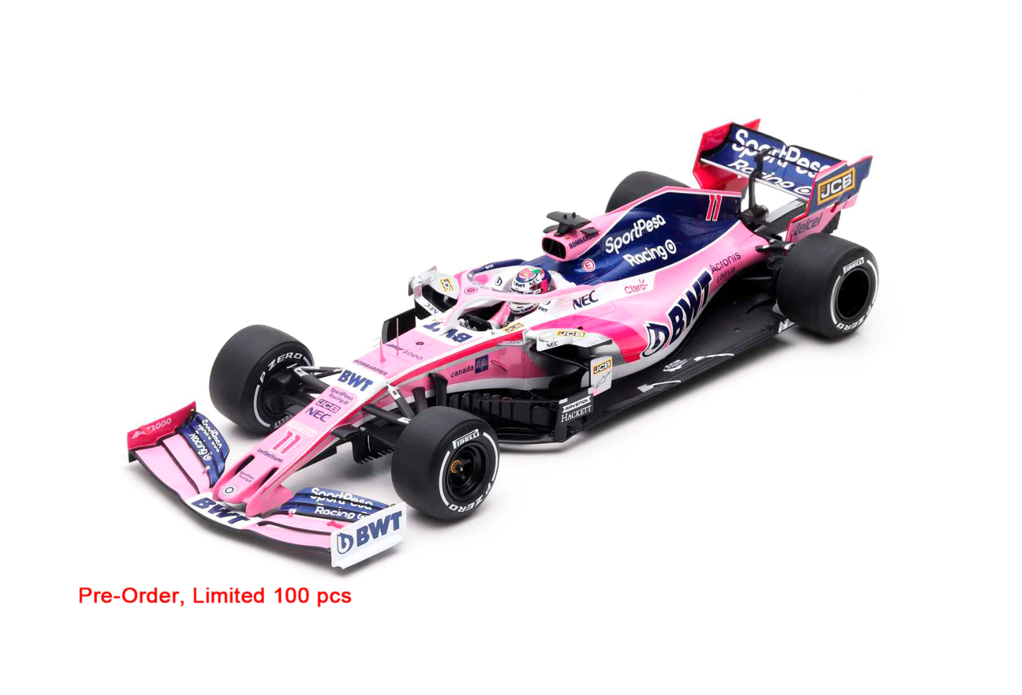PREORDEN Spark 1/18  BWT Racing Point RP19 #11 S. Perez Chinese GP 2019 F1 1000th GP
