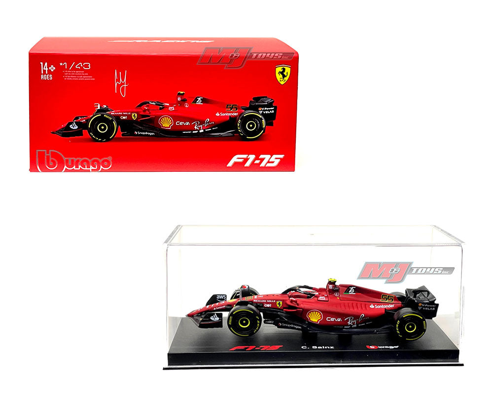 Bburago 1/43 F1-75 C. Sainz Ferrari 2022
