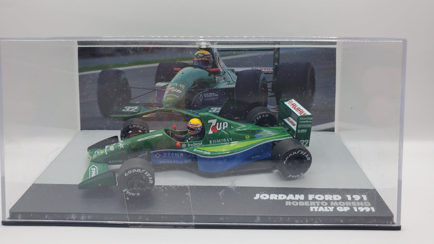 Leyendas Brasileñas 1/43 Jordan Ford 191 R. Moreno Italy gp 1991