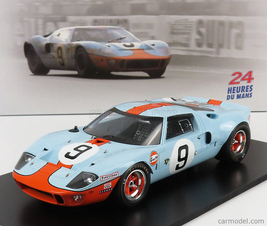 Spark 1/18 ORD USA - 1/18 - GT40 4.9L V8 TEAM JW AUTOMOTIVE ENGINEERING GULF N 9 PEDRO RODRIGUEZ/  L. Bianchi WINNER 1968