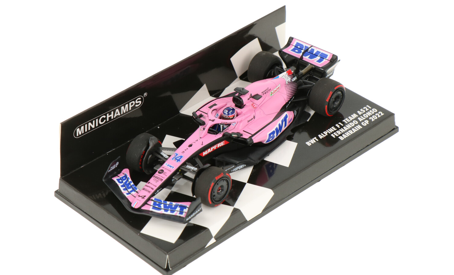 Minichamps 1/43 Alpine A521 F. Alonso Bahrain GP