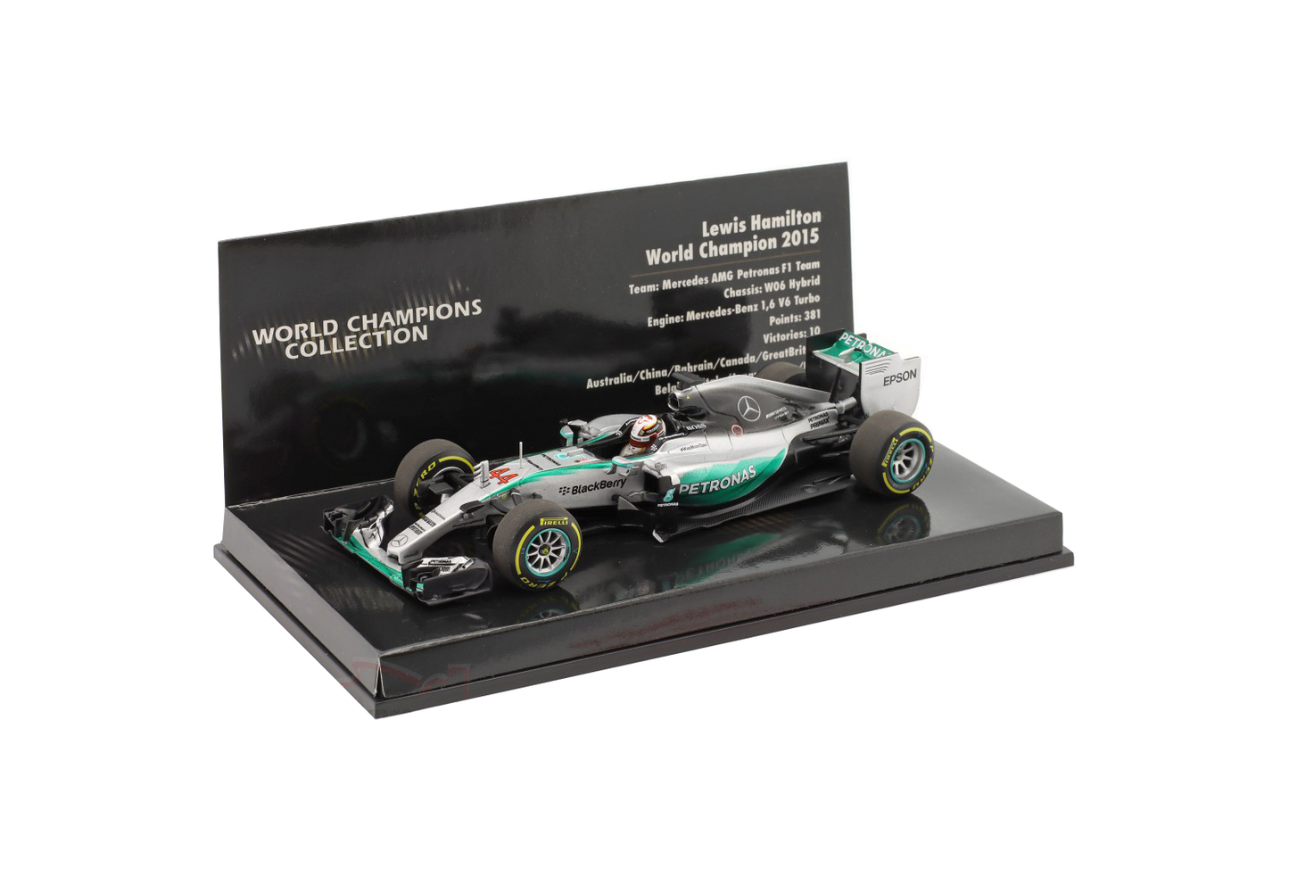 Minichamps 1/43 Mercedes AMG W06 L. Hamilton World Champion Edition