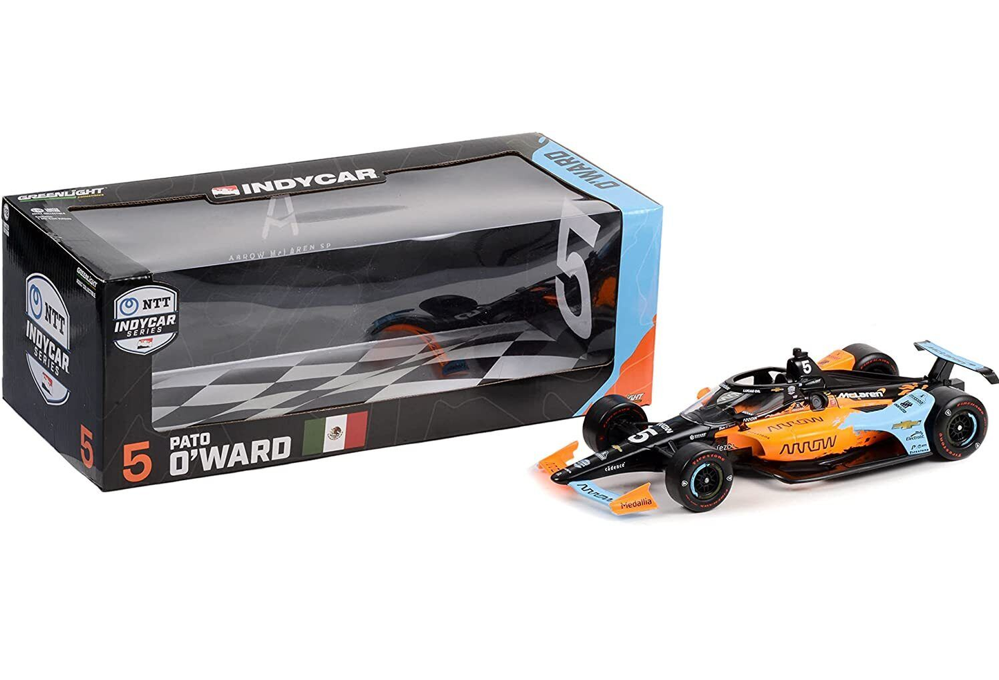 Greenlight 1/18 IndyCar #5 Pato O'Ward Arrow McLaren SP Undefeated