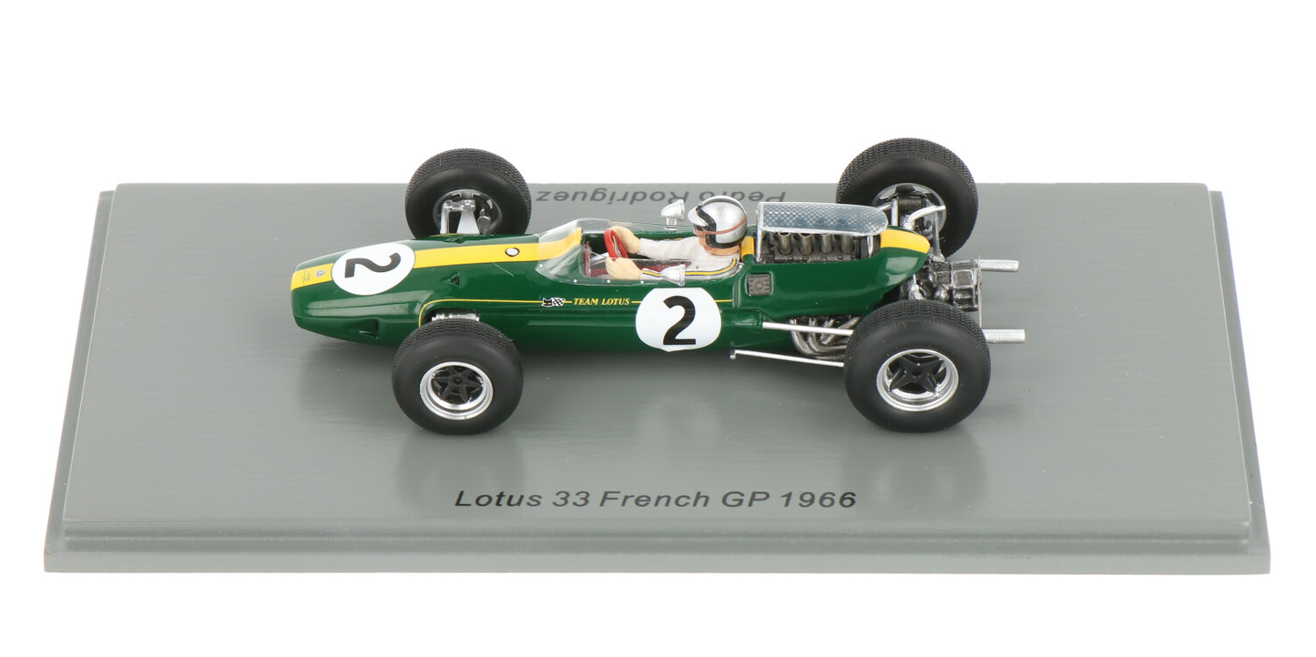 Spark 1/43 Lotus 33 Pedro Rodriguez France Gp F1 1966